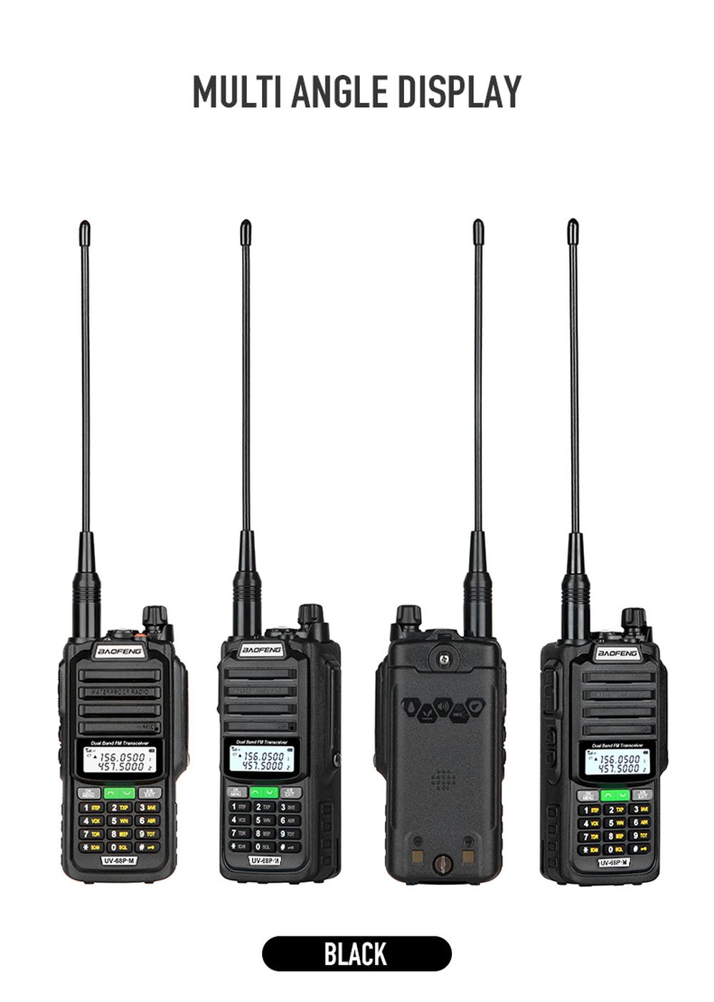 Baofeng UV-9R PRO High Power IP68 Waterproof Radio UHF VHF Dual