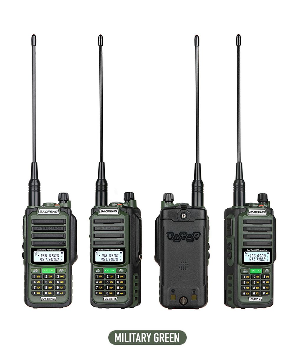 High Power 10w Long Range Walkie-talkie Handheld Police Ham Walkie Talkie  Professional Use Uv 136-520mhz Dual Band Two Way Radio