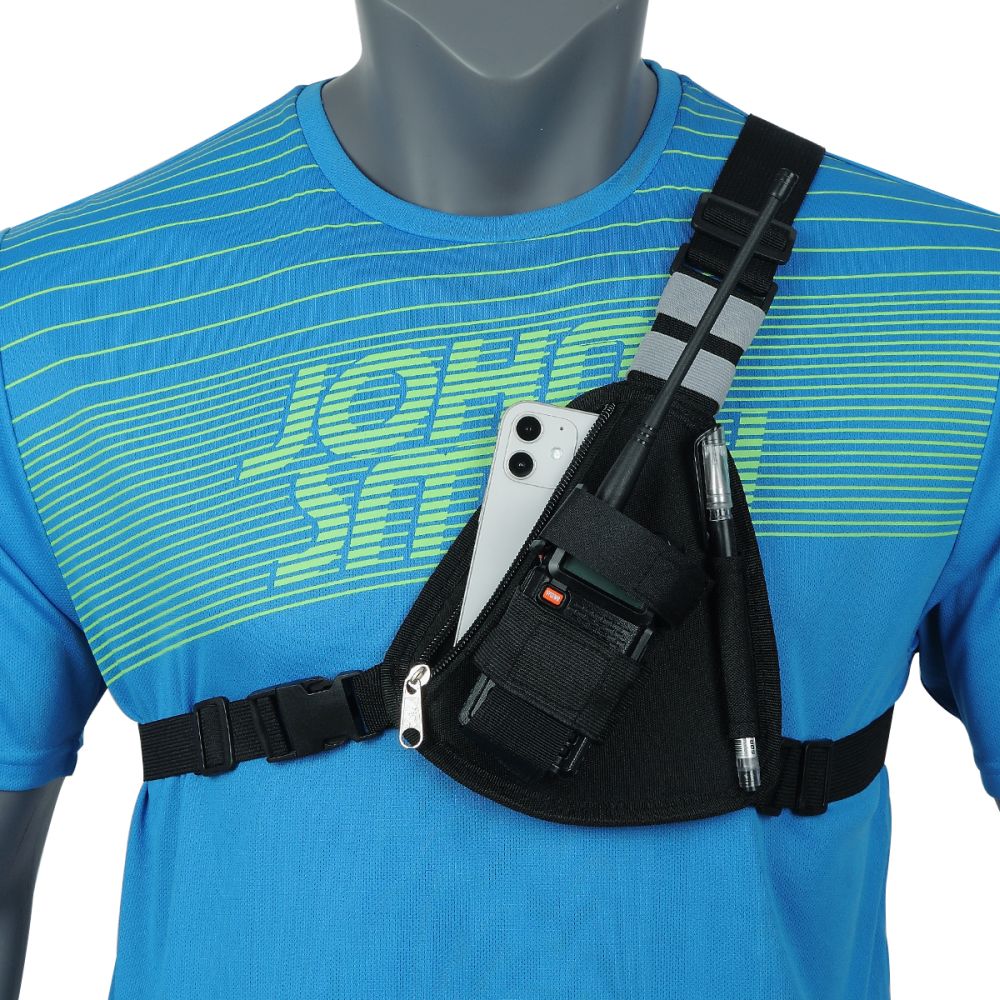 Shoulder Radio Holster Chest Pack Walkie Talkie Chest Harness