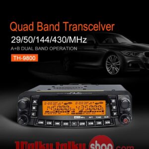 TYT TH-9800 Quad Band Mobile Radio Station Cross Band Transceiver 50W Long Distance Walkie Talkie