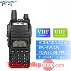 Baofeng Pofung UV-82TP FM Transceiver High Power 8W Dual Band UHF VHF Portable Two Way Radio