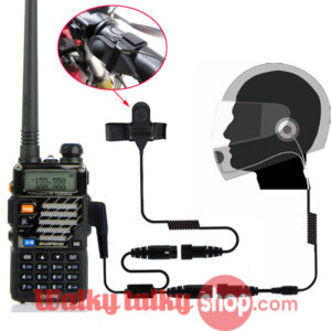 Motorcycle Full Face Helmet Earpiece For 2-way Radio