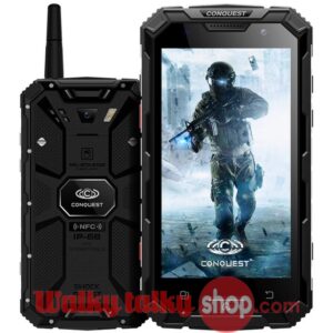 New Conquest S8 Smartphone 4G LTE Android 6.0 UHF Two Way Radio IP68