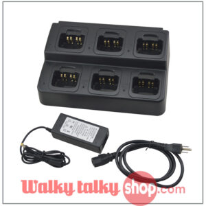 Motorola Radios Universal Fast Double Row Smart 6 Port Multi-ways Charger