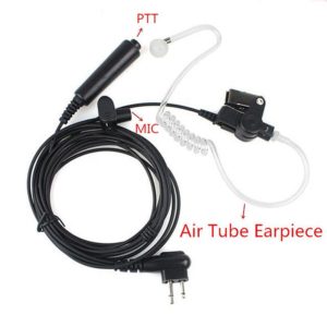 Motorola 2-pin M1 3-wire Security Headset Covert Acoustic Tube Earpiece