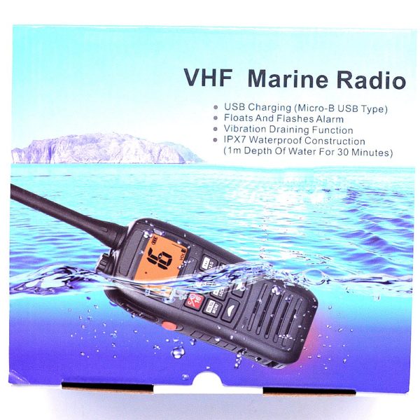 Recent RS-37M IPX7 VHF Handheld Marine Radio Buoyant Floats Waterproof High Performance