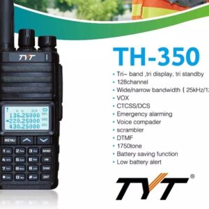 TYT TH350 Triple Band 136-174/226-260/400-480 Mhz Ham Radio