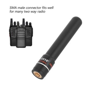 10W SMA-M Dual Band 145/435 MHz Walkie Talkie HH-S518+ Antenna for Vertex Yaesu ICOM Baofeng