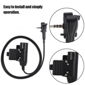 Headphone Connector U94 PTT Cable for Vertex Standard VX-231 VX150 VX-160 VX-168 VX-180 Interphone