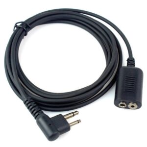 M-type 2 Pin Earphone Mic Extension Cable Cord for Motorola GP300 GP2000 EP450 CP150 CP200 PRO2150 etc