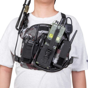 Baofeng TYT Wouxun Motorola Harris PRC-152UV Walkie Talkie Resuce Vest Rig Carry Bags