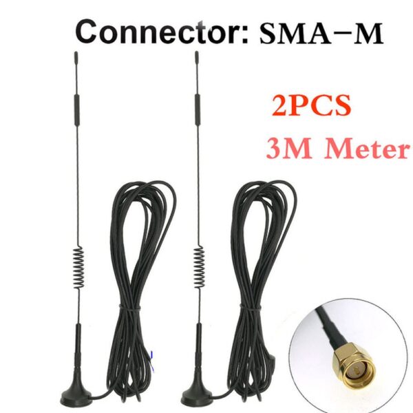 2PCS Mobile Radio 700-2700MHz 12dBi External router 2G 3G 4G LTE Magnetic Antenna - Image 2