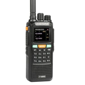 Real 10 Watts Walkie Talkie Zastone ZT889G GPS Dual Band Handheld Radio