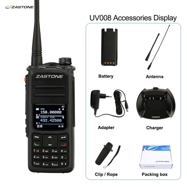 Zastone UV008 DMR Walkie Talkie Dual Band 10W GPS Digital Radio - Image 5
