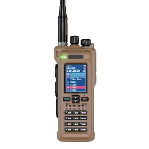 SENHAIX GT-12 FM AM UHF VHF Multi Band Handheld Radios 10W DTMF Walkie Talkie with Bluetooth Programming Function