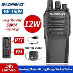 Baofeng BF-1909 Walkie Talkie UHF 400-470MHz Long Range 12W Powerful Handheld Two Way Radio