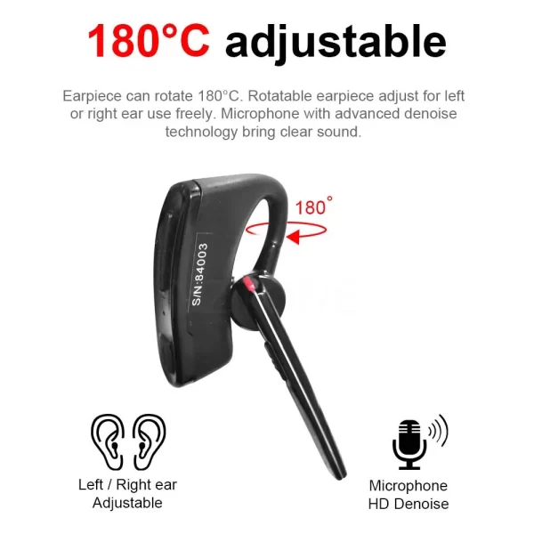 Wireless PTT Earphones Bluetooth Headset For HYT TC-610 TC500 TC700 Motorola GP300 GP308 GP68 GP88 Walkie Talkie Accessories Headset - Image 3