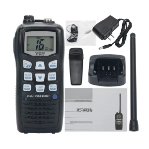 ICOM IC-M36 6W 10KM VHF Marine Radio IPX7 Floating Walkie Talkie Handheld Transceivers