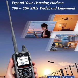 ICOM IC-R15 WIDEBAND Multi functional Bluetooth Two way Radio