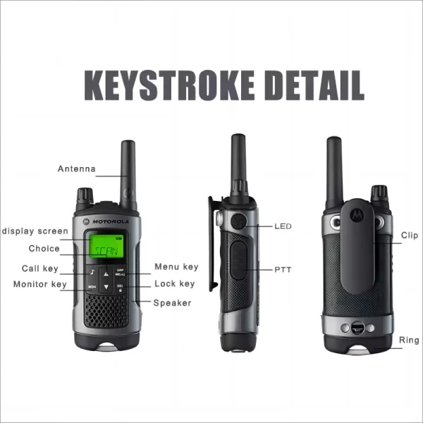A pair Motorola TLKR T60 Business Handheld Two way Radio - Image 5