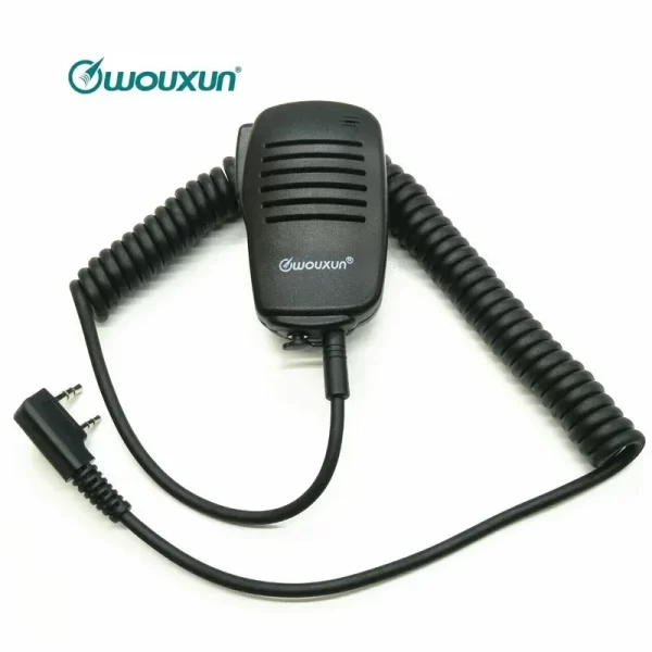 WOUXUN Handheld PTT Microphone for KG-UVD1P UV6D 8D Plus KG9D Baofeng Kenwood Ham Radio Accessory Speaker Mini Mic