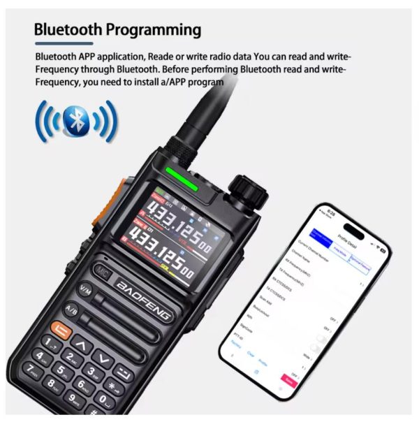 Baofeng UV26 Walkie Talkie GPS APSR Multi Band Bluetooth Programming Recording Wirless Copy Frequency Type-C Long Range Two Way Radio - Image 2