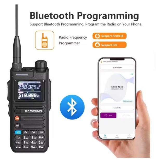 Baofeng UV26 GPS Walkie Talkie Multi Band Phone APP Wireless Programming Recording 10W Type-C AM FM Long Range Ham Two Way Radio - Image 4