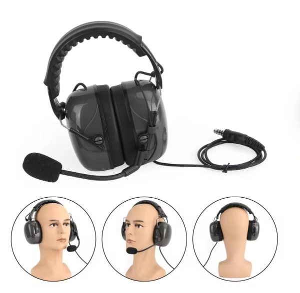 Artudatech Aviation Headset Noise Cancelling Pilot Headphone 7.1mm Plug Excellent Acoustic Design Earphone