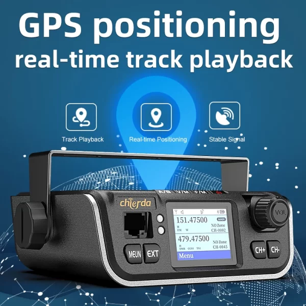 Chierda M520D GPS 25W DMR Mobile Car Two way Radio - Image 3