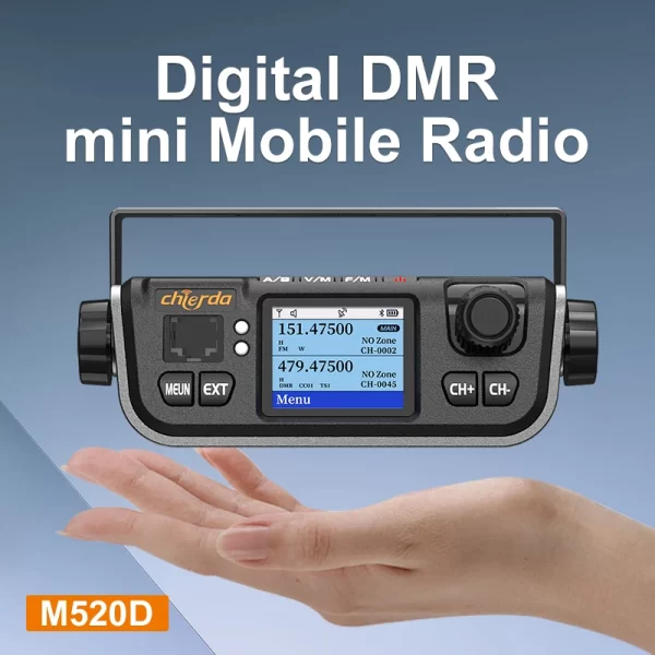 Chierda M520D GPS 25W DMR Mobile Car Two way Radio