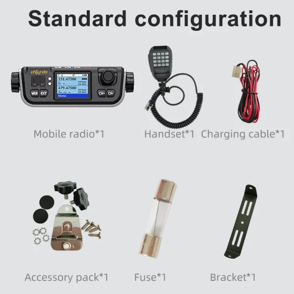 Chierda M520D GPS 25W DMR Mobile Car Two way Radio - Image 6