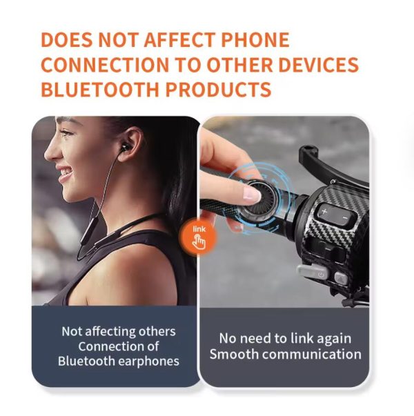 Wireless Bluetooth PTT Walkie Talkie Button with Adjustable Magic Strap for IOS Android Phone Zello Push-to-Talk Button - Image 3