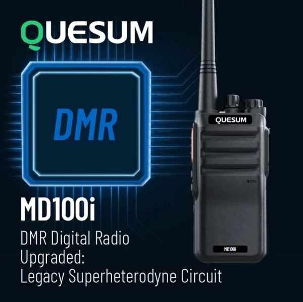 Quansheng MD100i Factory Direct Sale DMR Two-Way Radio IP67 Handheld GPS Wireless Digital Walkie Talkie with Multi-Function - Image 3