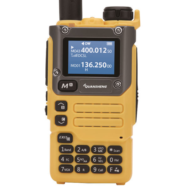 Quansheng K6 Army Green/Yellow UV-K5(8) Full Band Receiving Type C Charge Air Band DTMF Scrambler NOAA Channel - Image 2