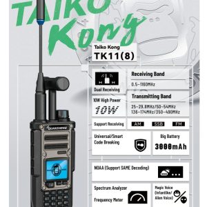 IN STOCK 2025 Quansheng TK11(5/8)  New Arrival SSB Multi-Band AM FM 10W NOAA Portable Radio