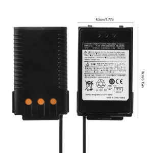 Battery Eliminator Charger Adapter for YAESU FT70D FT70DR FT70DS Two Way Radio 1XCBYAESU