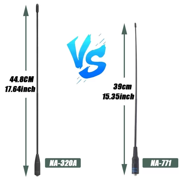 NA-320A Nagoya Soft flexible whip Antenna SMA-Female Original Tri-Band For Baofeng DM-1701A DM-32 QUANSHENG UV-K5 TYT-888 Radios - Image 2