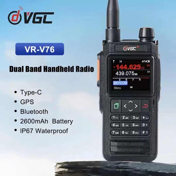 8 colors New VR-N76 Walkie Talkie Transparent GPS Positioning Waterproof Bluetooth APRS Function Ham Two Way Radio - Image 2