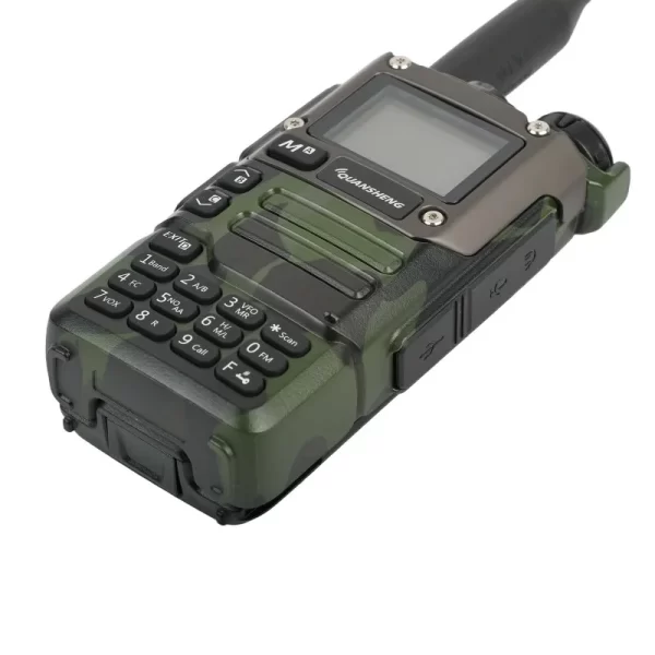 Quansheng K6 Army Green/Yellow UV-K5(8) Full Band Receiving Type C Charge Air Band DTMF Scrambler NOAA Channel - Image 3
