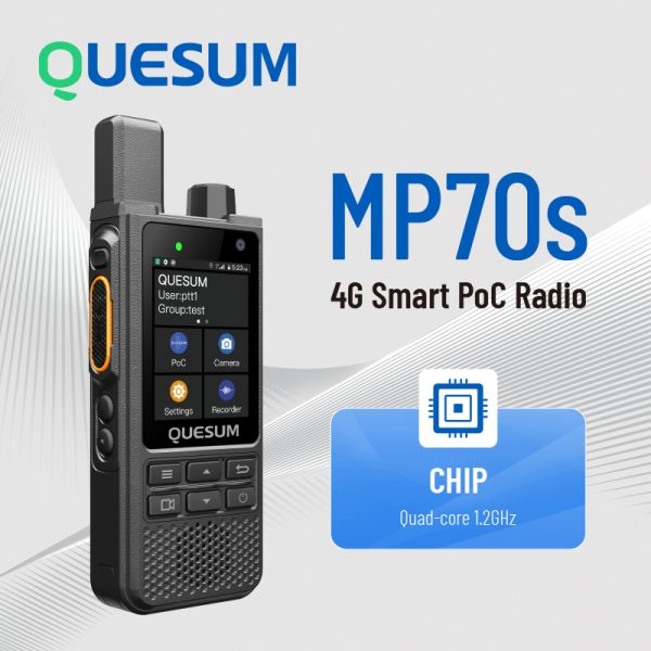 QUANSHENG MP70S 4G Smart Two-Way Radio Walkie Talkie Handheld Set 50km Wireless Communication for Communication Zello
