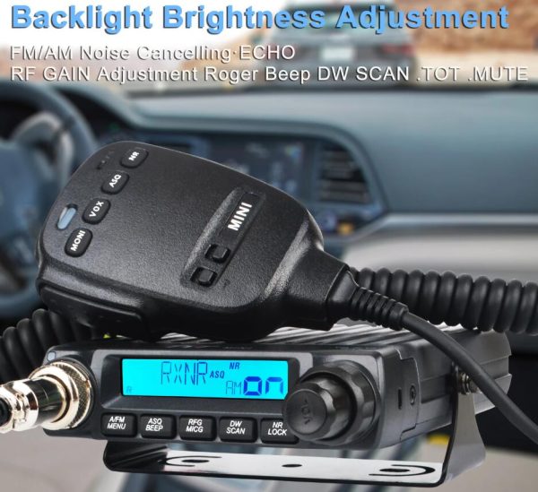 TYT European CB Mini Walkie Talkie FM/AM Citizen Band 11 Meters Car Radio 4W 40Channels 26.96500-27.40500MHz 27MHz Mobile Transceiver - Image 7