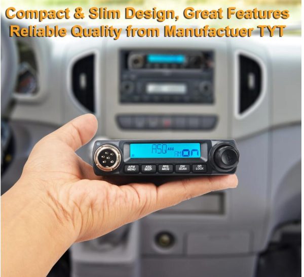 TYT European CB Mini Walkie Talkie FM/AM Citizen Band 11 Meters Car Radio 4W 40Channels 26.96500-27.40500MHz 27MHz Mobile Transceiver - Image 6