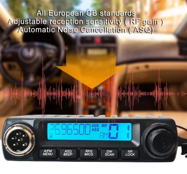 TYT European CB Mini Walkie Talkie FM/AM Citizen Band 11 Meters Car Radio 4W 40Channels 26.96500-27.40500MHz 27MHz Mobile Transceiver - Image 5