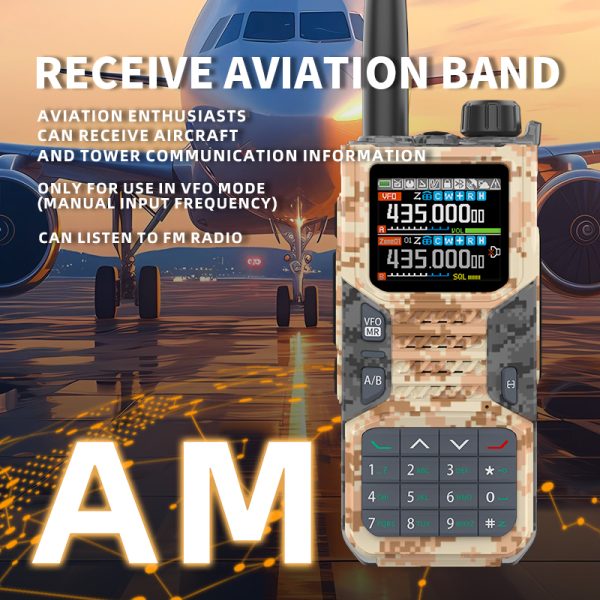 Baofeng RD-55PRO Airband Walkie Talkie Wireless Copy Frequency Type-C NOAA Long Range 640CH Enhanced Ham Two Way Radio - Image 4