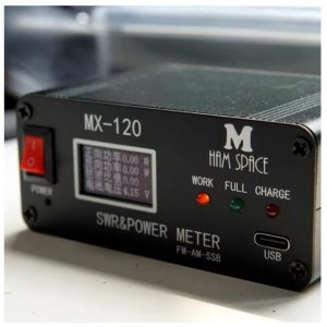 MX-120 1.8-50M 120W SWR & Power Meter FM-AM-SSB Rechargeable SWR Power Watt Meter with OLED Display
