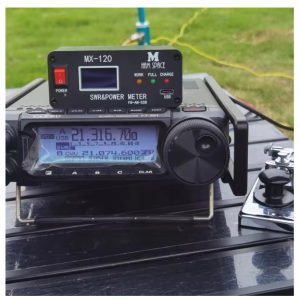 MX-120 1.8-50M 120W SWR & Power Meter FM-AM-SSB Rechargeable SWR Power Watt Meter with OLED Display