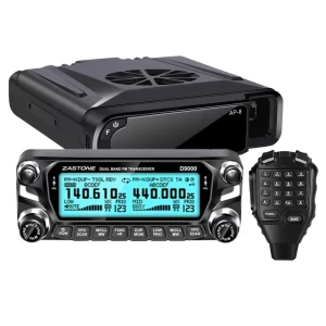Zastone D9000 Bluetooth Microphone Car Mobile Radio Station 50W UHF/VHF 136-174/400-520MHz Two way radio Ham HF Transceiver
