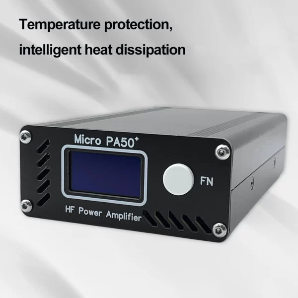 New Micro PA50+ (PA50 Plus) 50W 3.5MHz-28.5MHz 1.3inch OLED Screen Intelligent Shortwave HF Power Amplifier SWR Meter LPF Filter - Image 6