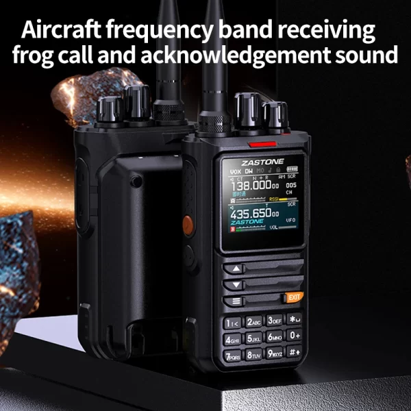 ZASTONE M8 10W Two Way Radio AM Air Aviation Band High Power Walkie-Talkie APP programming noise - Image 5