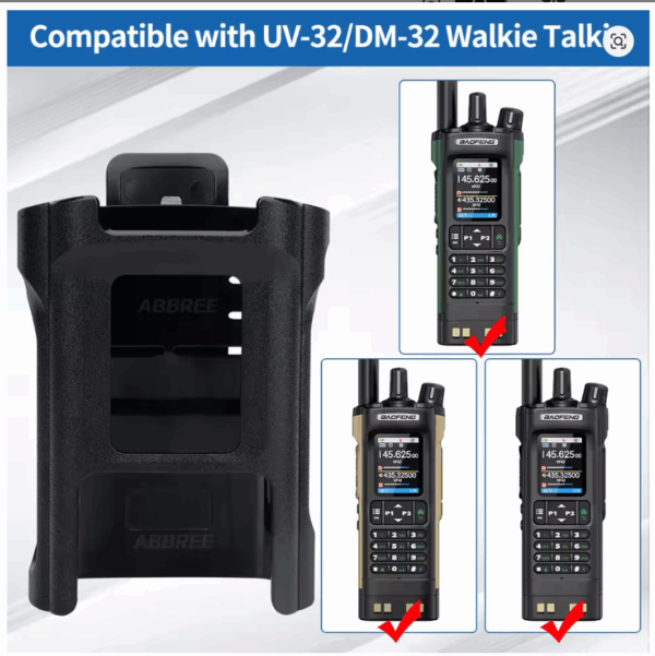 Baofeng UV-32 Walkie Talkie Belt Clip Hoster Original DM-32 Belt Holster Belt Holder Case with Clip For DM32UV Ham Two Way Radio - Image 2